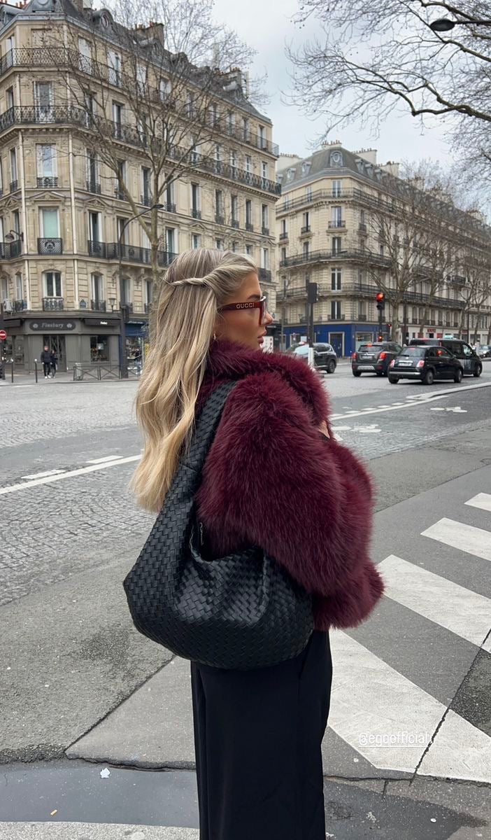 Pelliccia Courmayeur ❄️ bordeaux