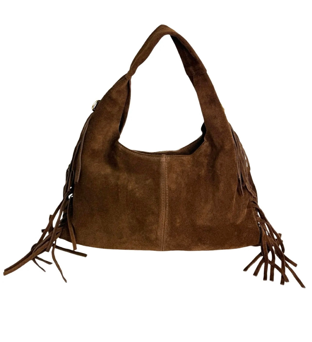 Bag moon maxi suede cammello