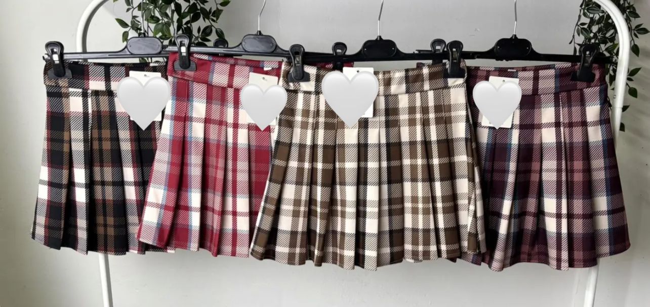 Gonna tartan - digita nelle note il colore che vuoi acquistare