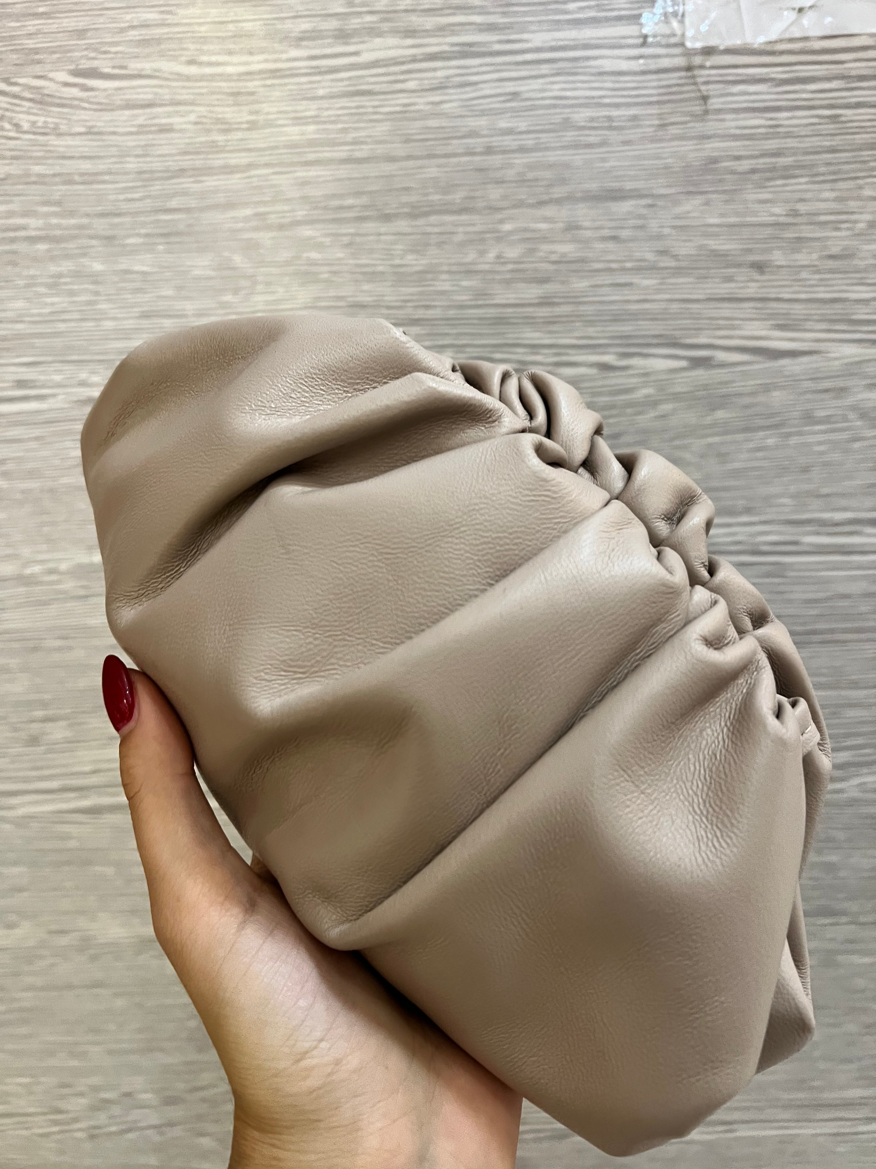 Borsa Mini Pouch liscia - Beige