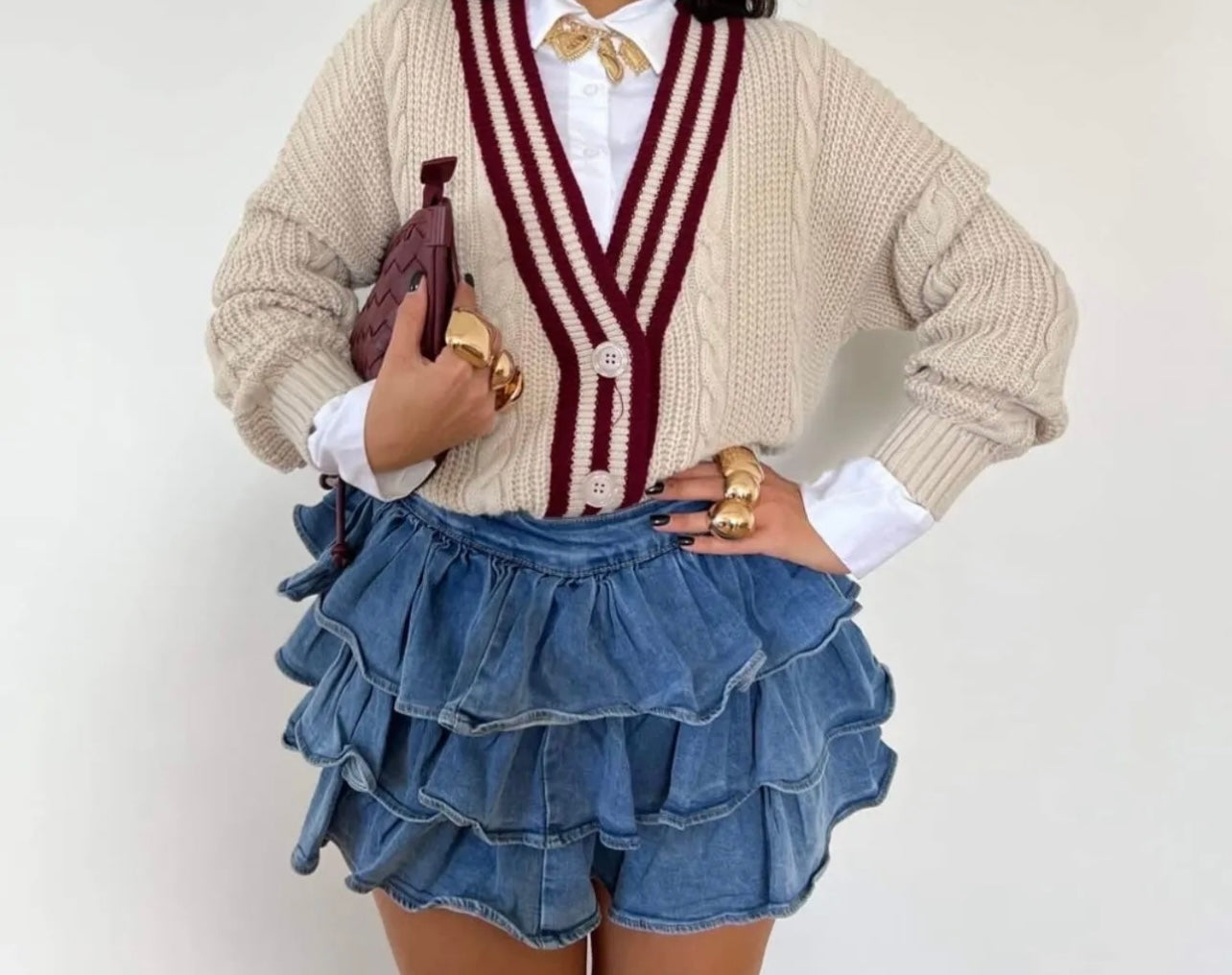 Cardigan treccia (digita nelle note il colore che vuoi acquistare)