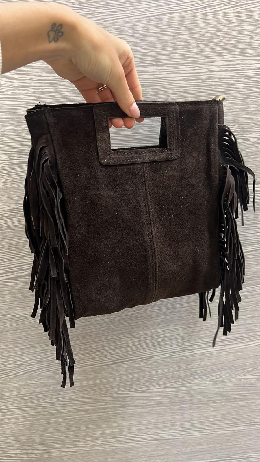 Maxi Bag suede- testa di moro