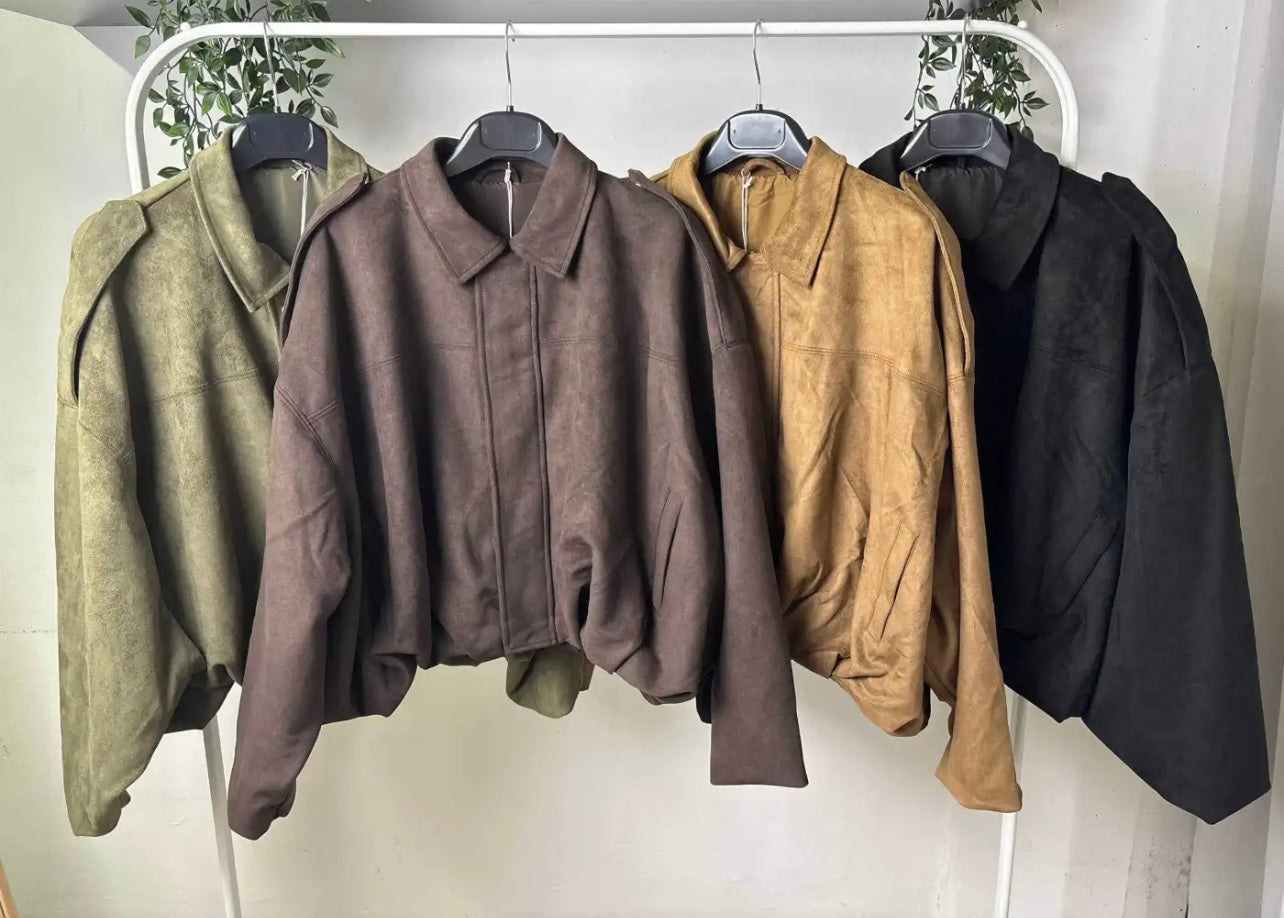 Giacca suede (digita nelle note il colore che vuoi acquistare)