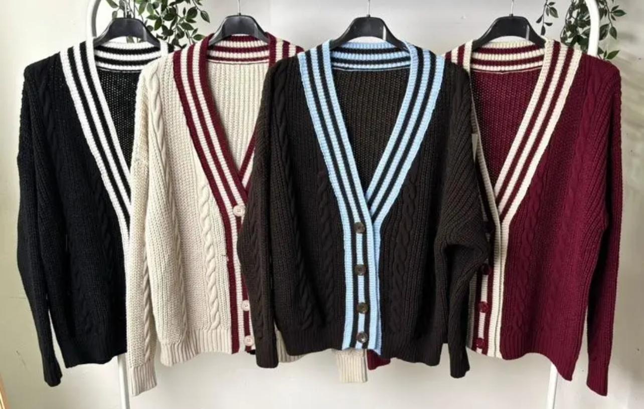 Cardigan treccia (digita nelle note il colore che vuoi acquistare)