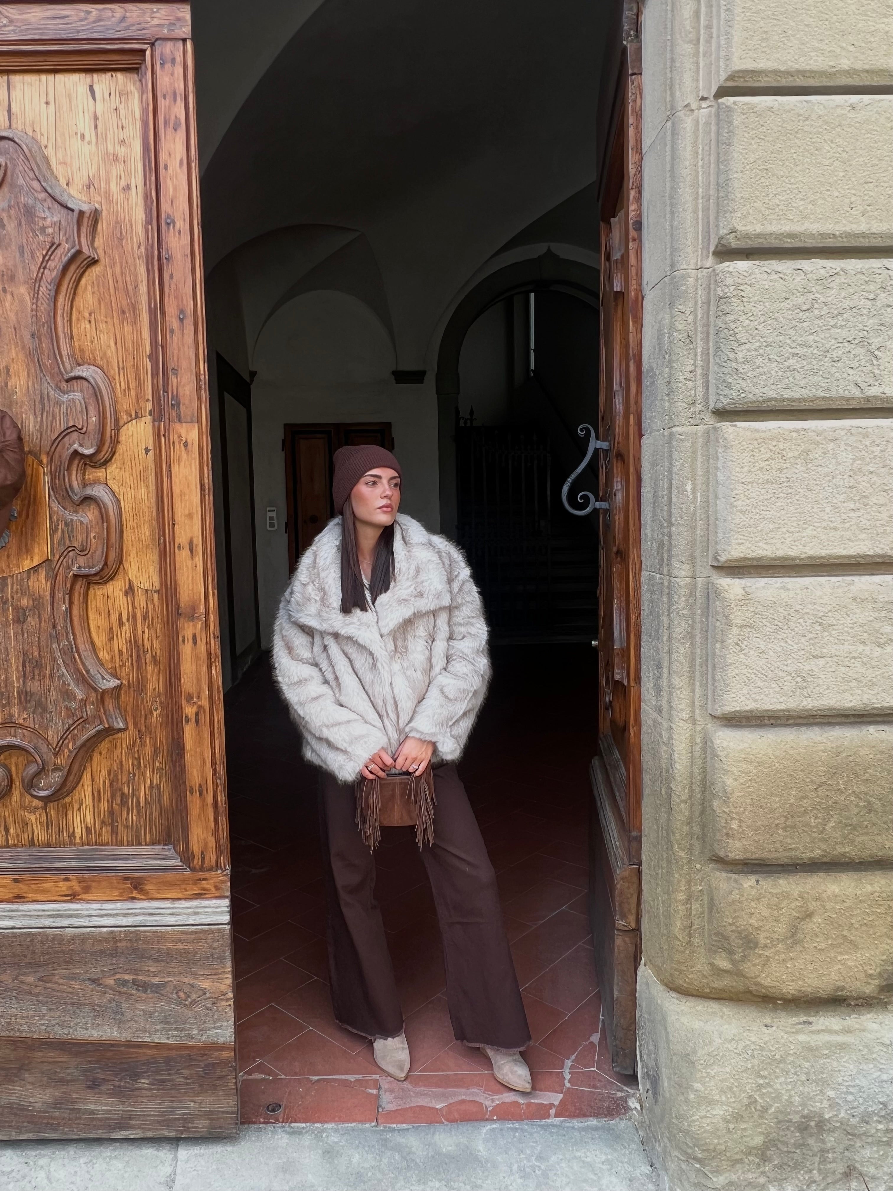 Pelliccia courmayeur- beige