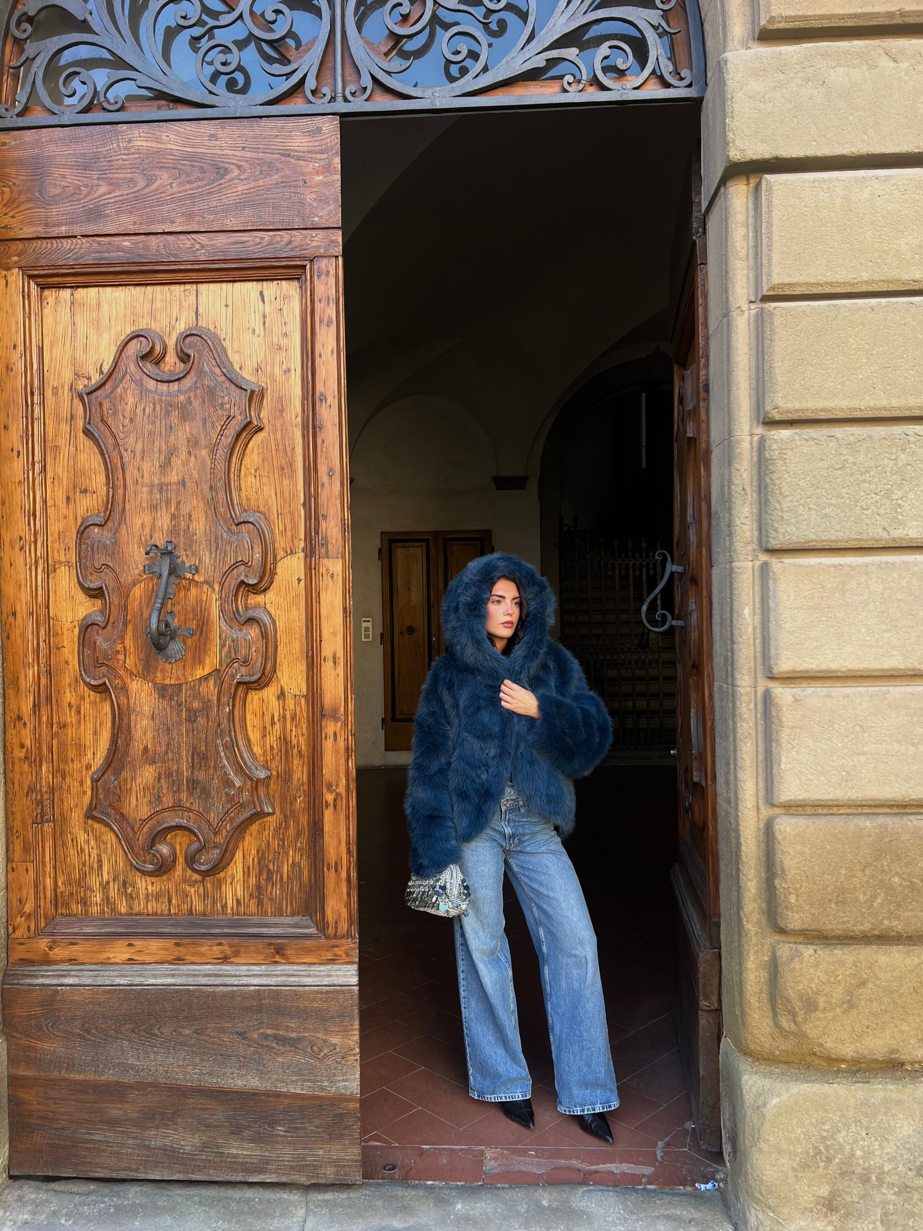 Pelliccia neve ❄️ petrolio