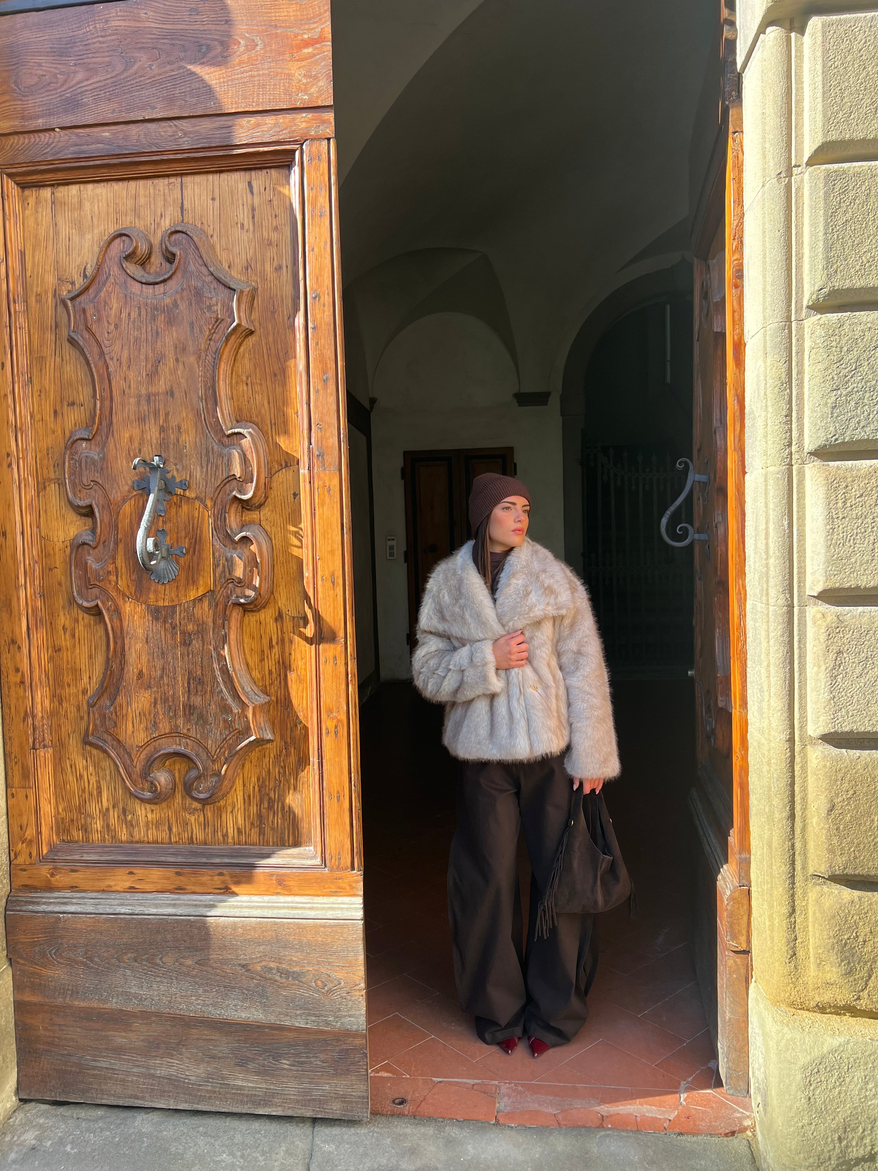 Pelliccia courmayeur- beige