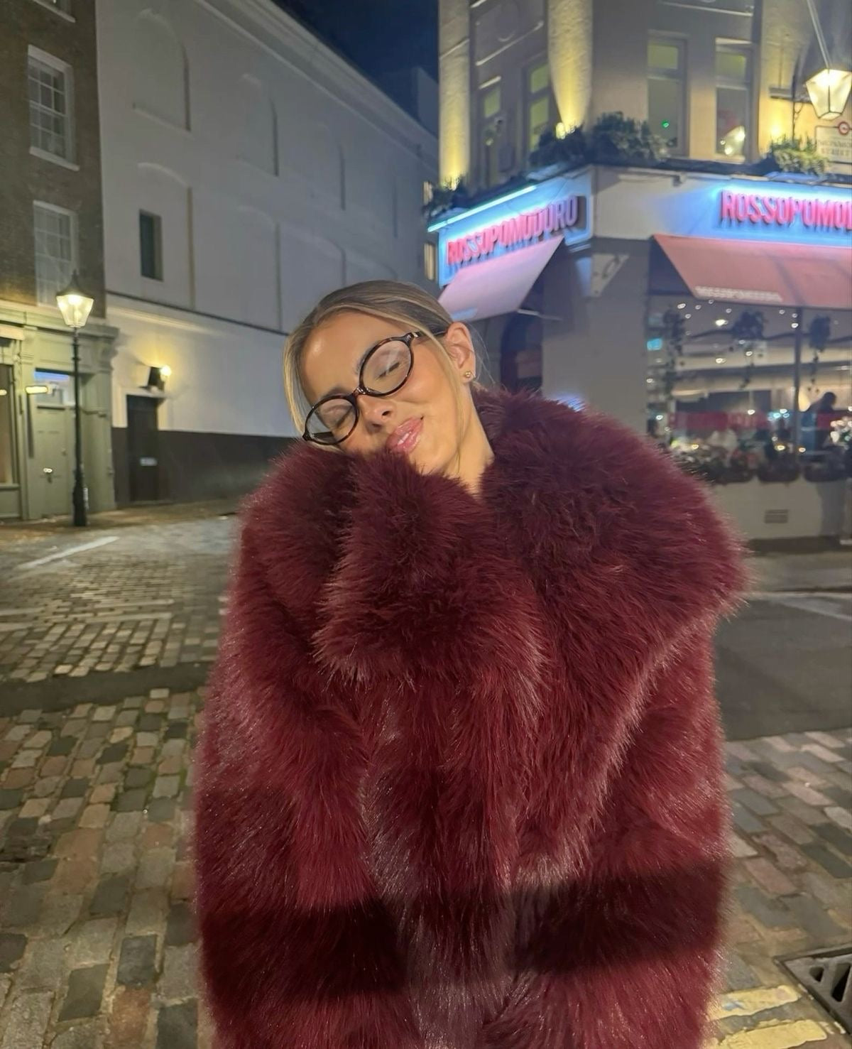 Pelliccia Courmayeur ❄️ bordeaux