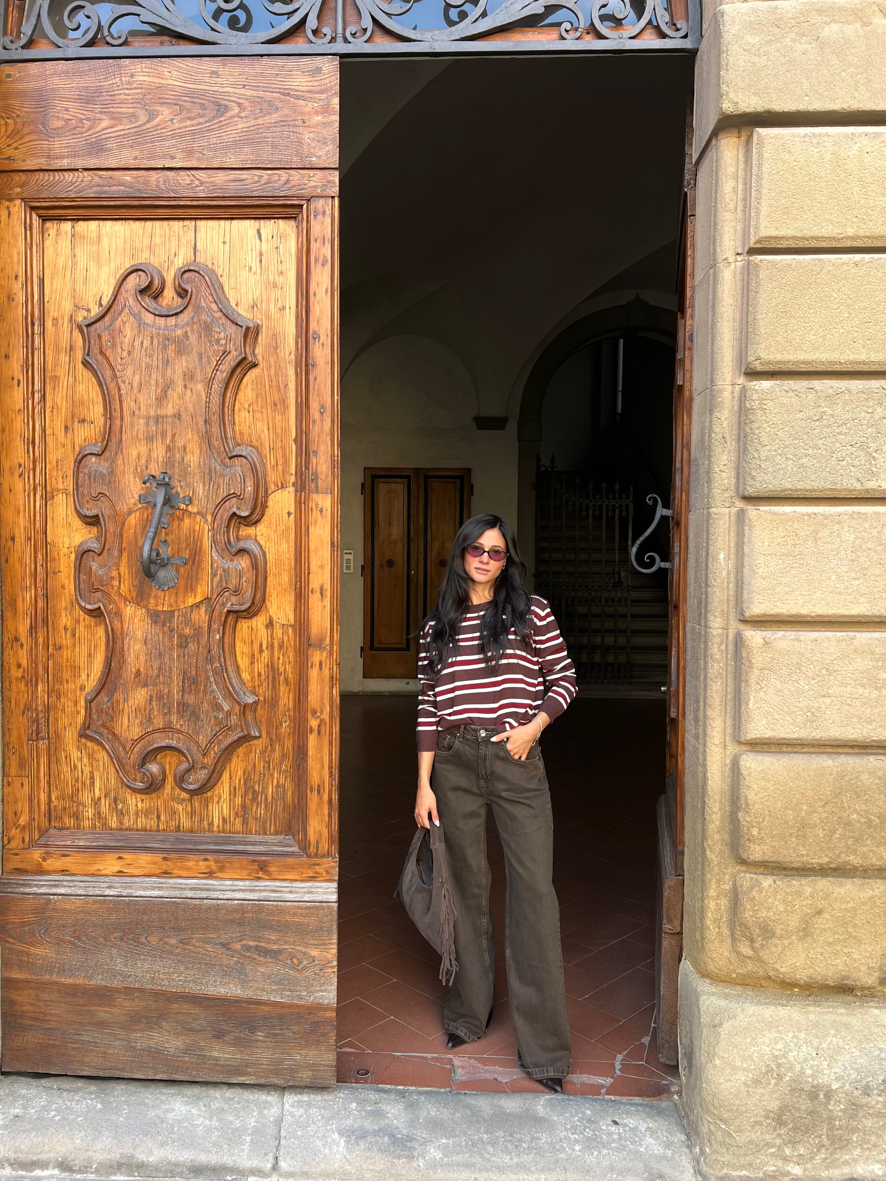 Maglioncino polo Brown