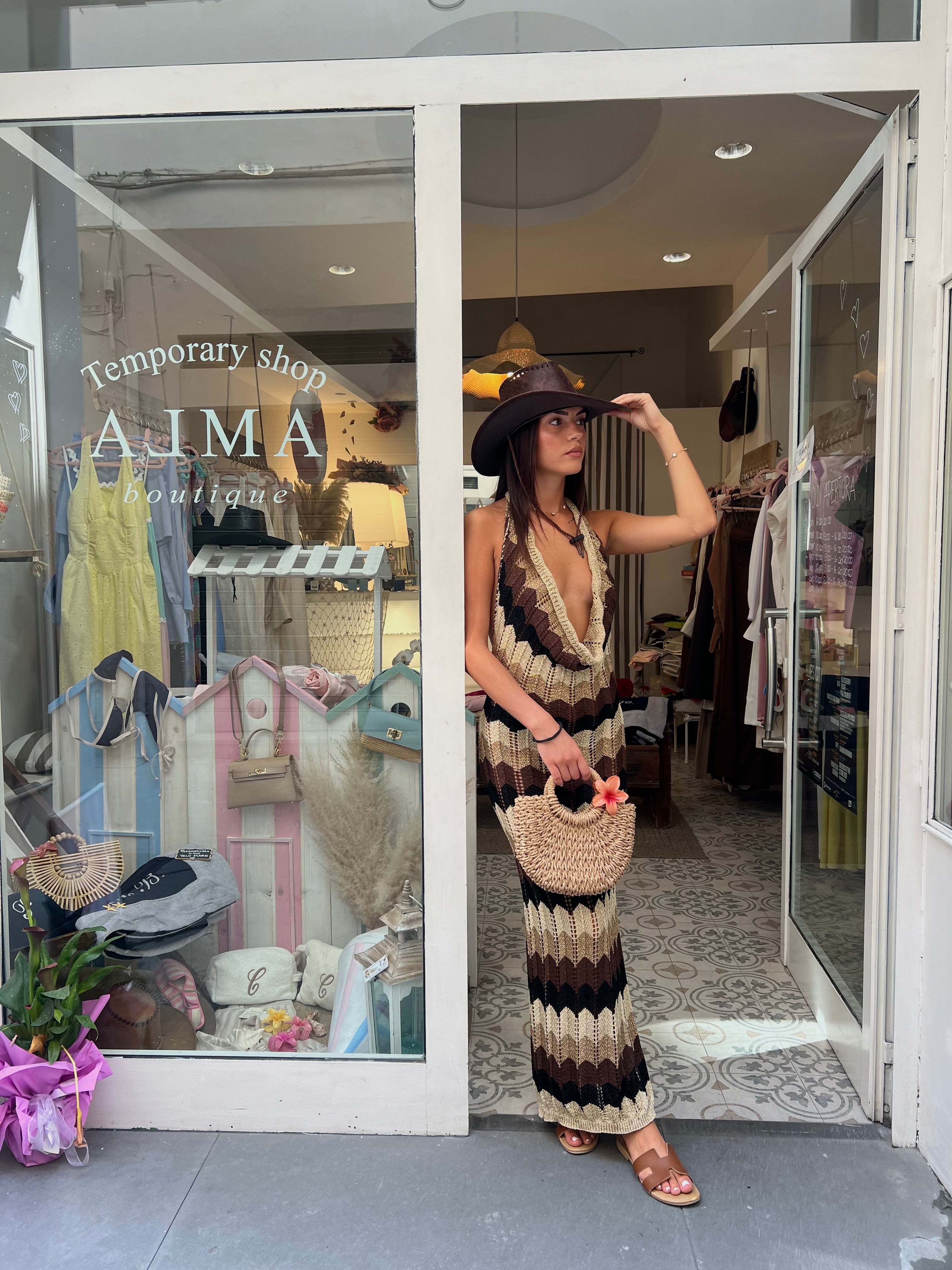 Dress Zanzibar Brown