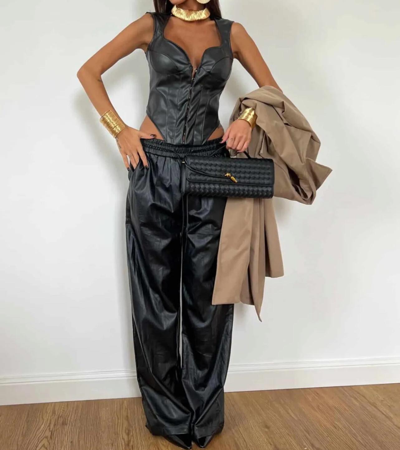 Pantalone ecopelle (digita nelle note il colore che vuoi acquistare)
