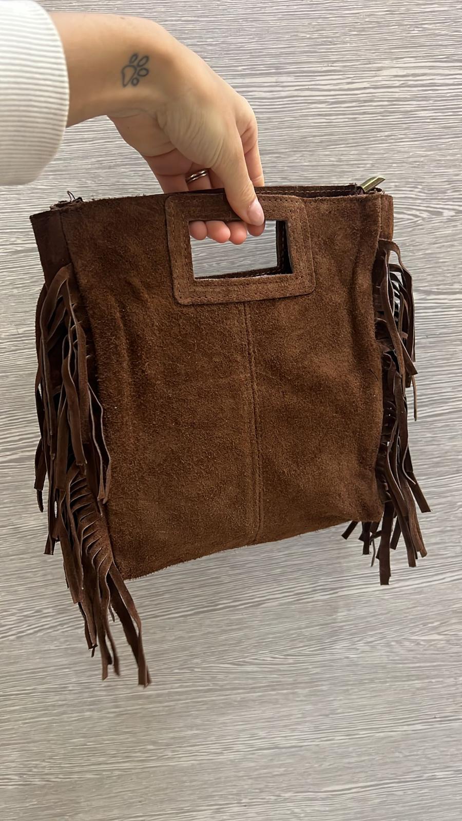 Maxi Bag suede- caffè
