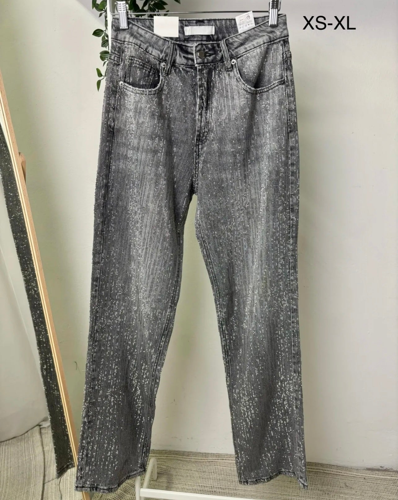 Jeans luce grigio chiaro