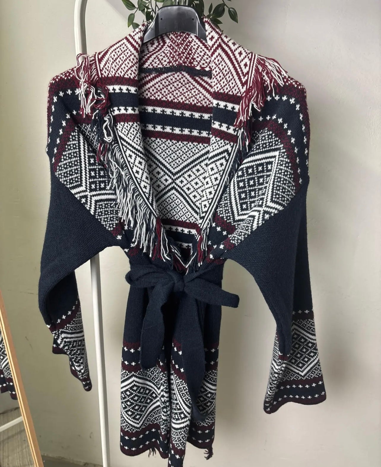 Cardigan kendall - blu/bordeaux