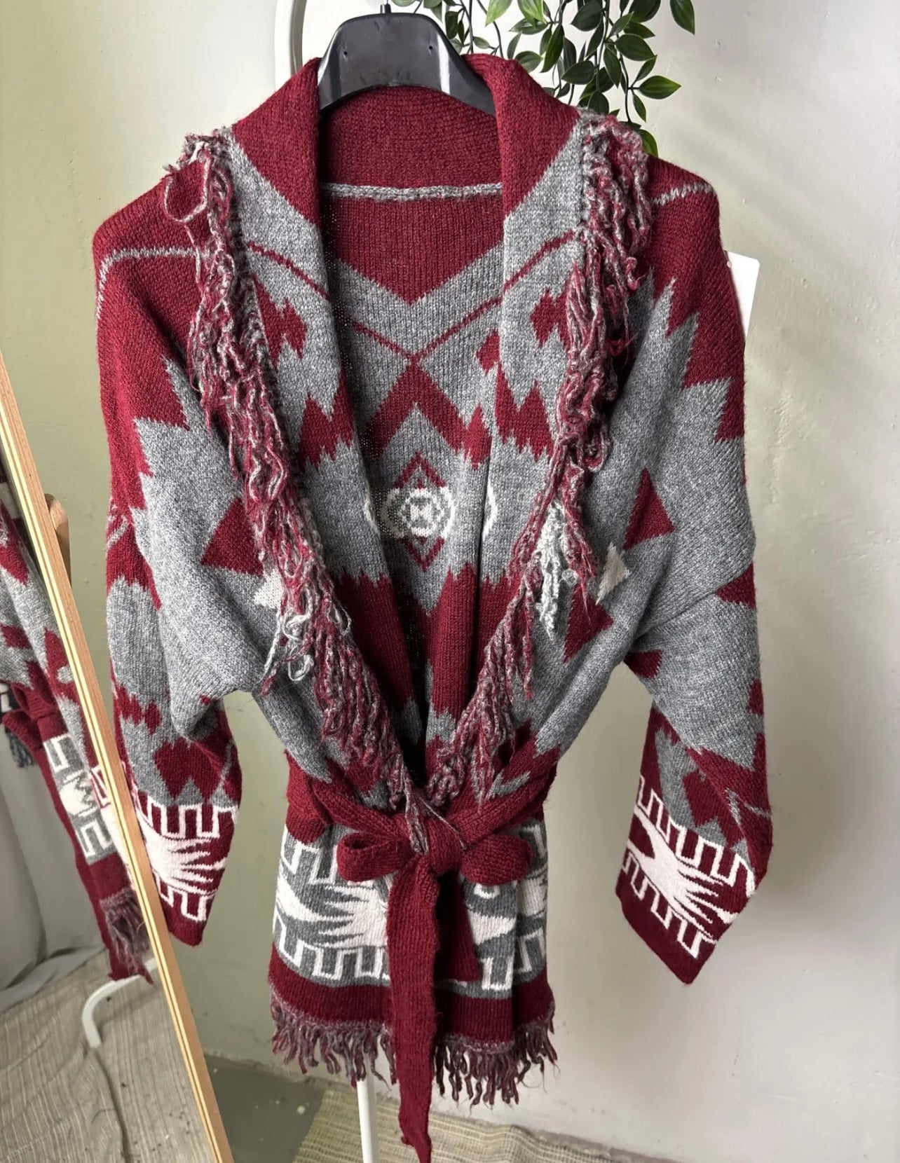 Cardigan ATTIC - bordeaux