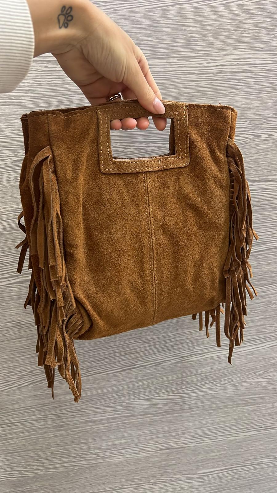 Maxi Bag suede- cuoio