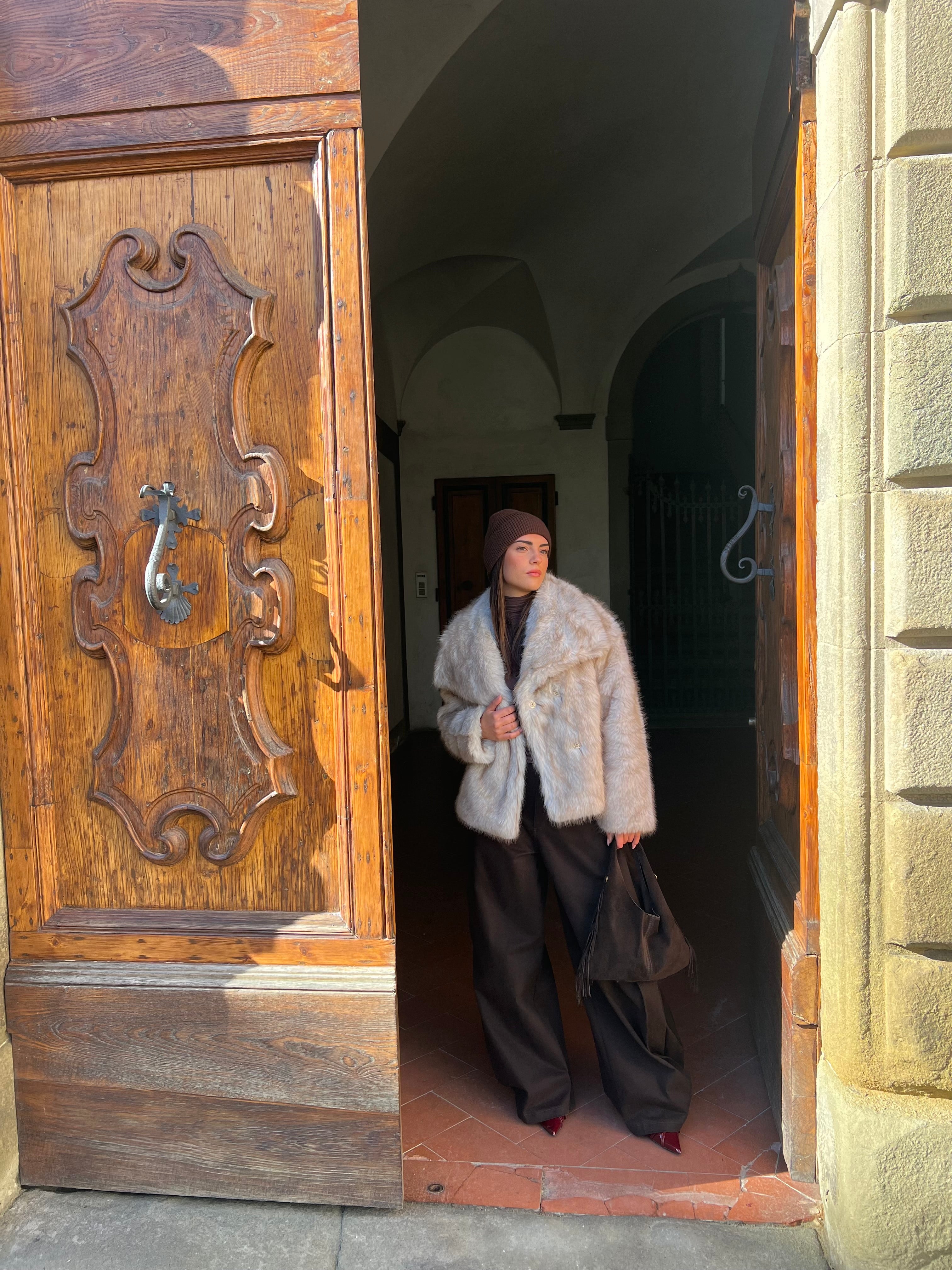 Pelliccia courmayeur- beige