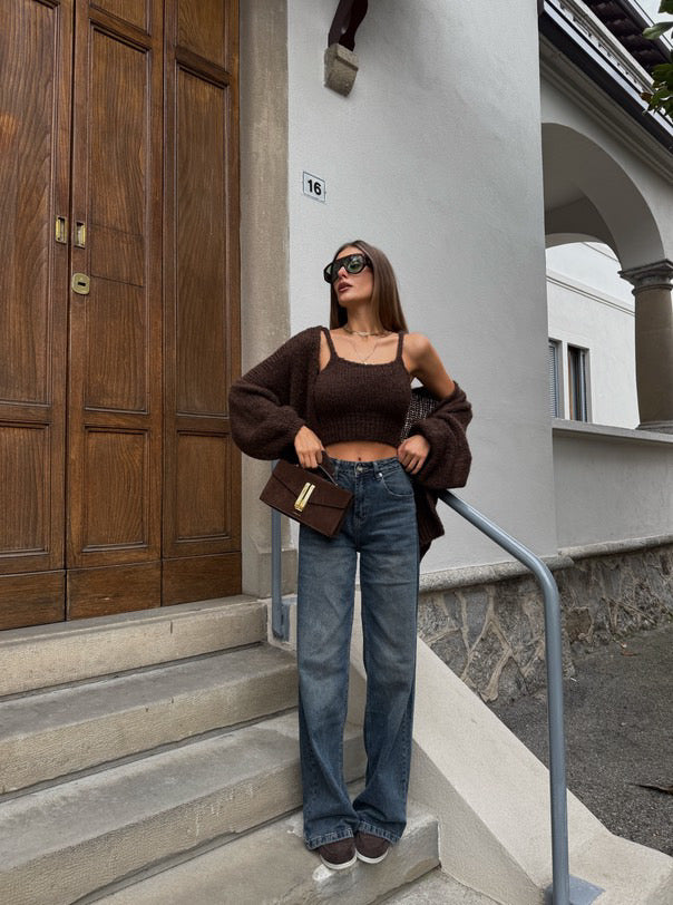 Top e cardigan (digita nelle note il colore che vuoi acquistare)