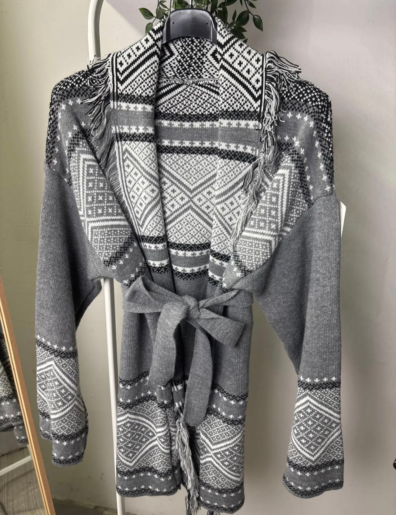 Cardigan kendall - grigio/nero