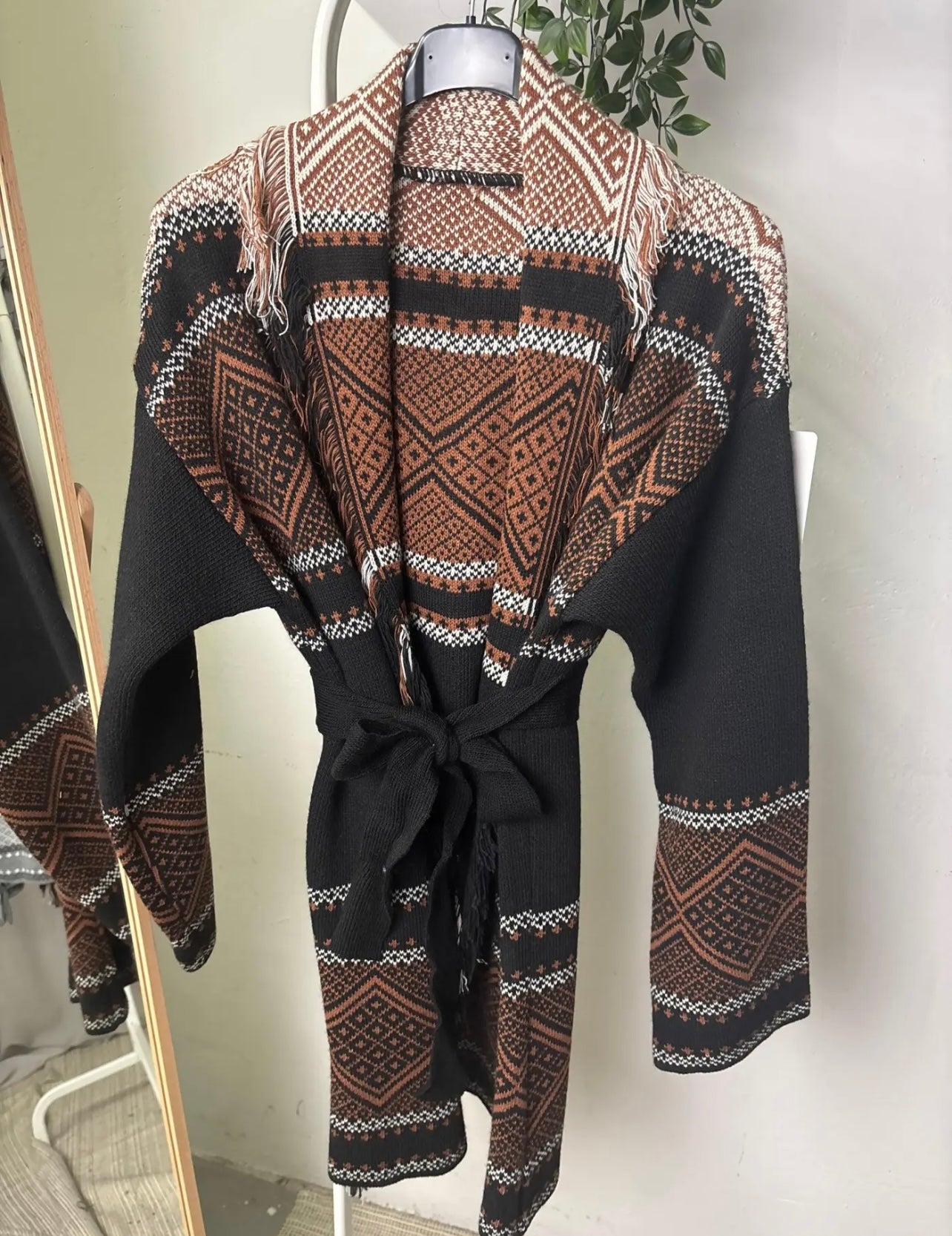 Cardigan kendall - blu/mattone