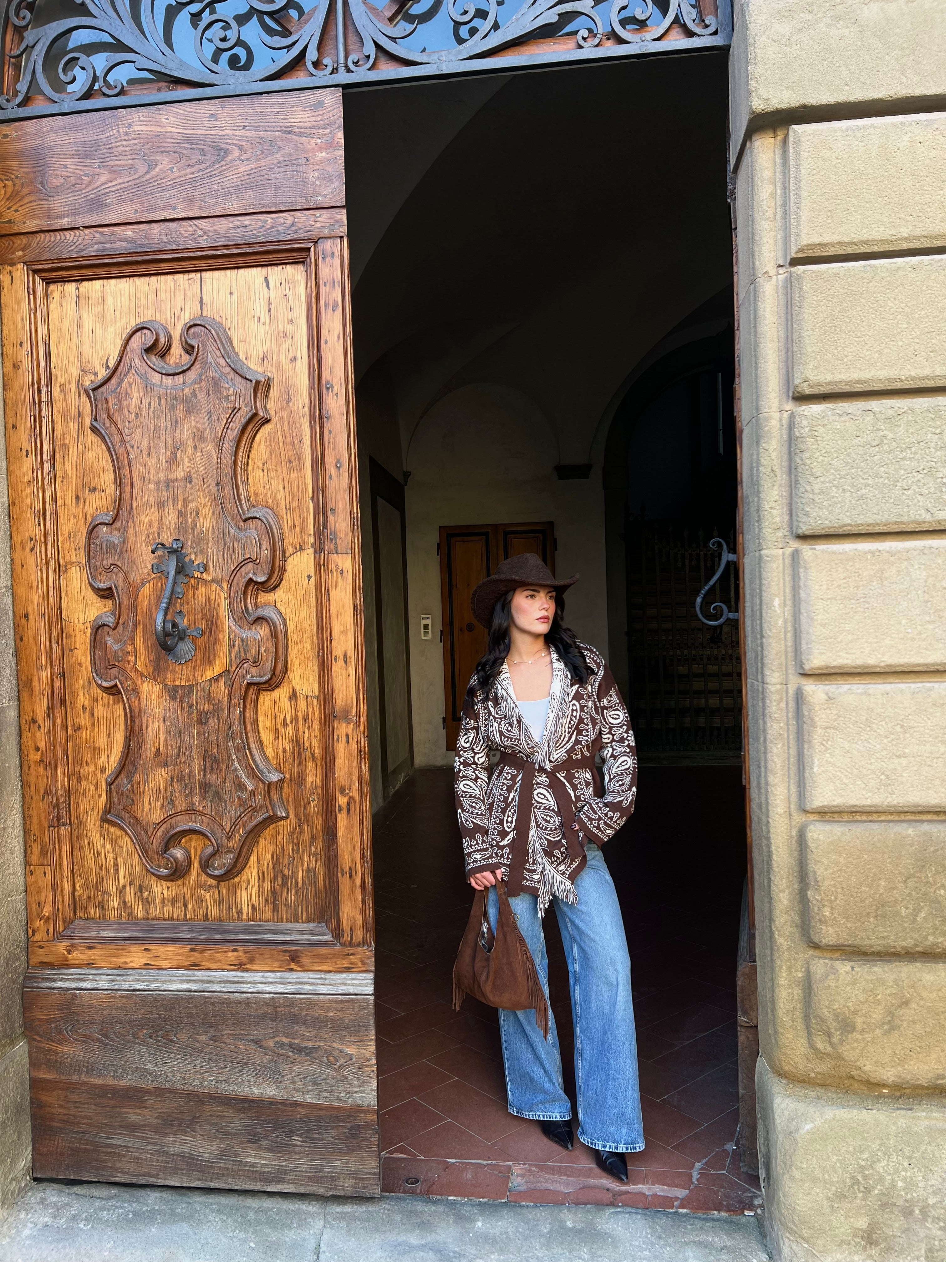 Cardigan kendall - marrone