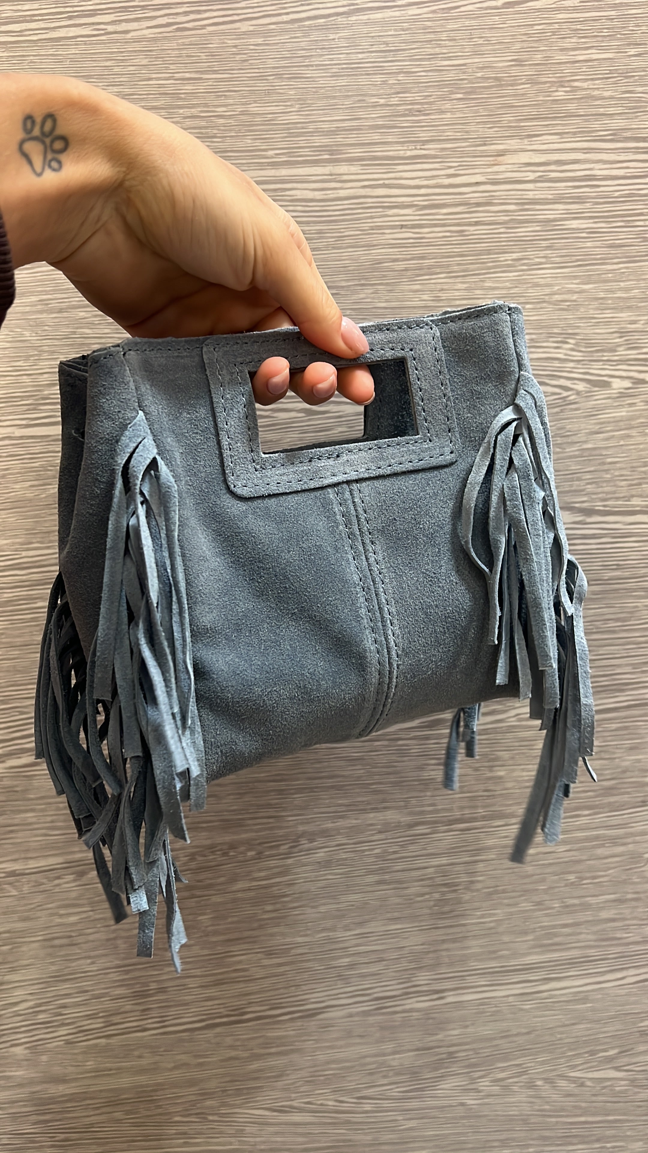 Bag suede- mare