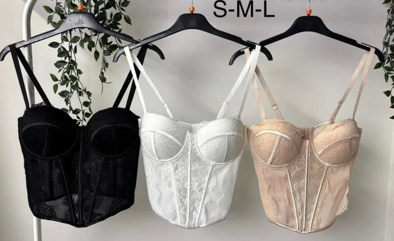 Corpetto in pizzo (digita nelle note il colore che vuoi acquistare)