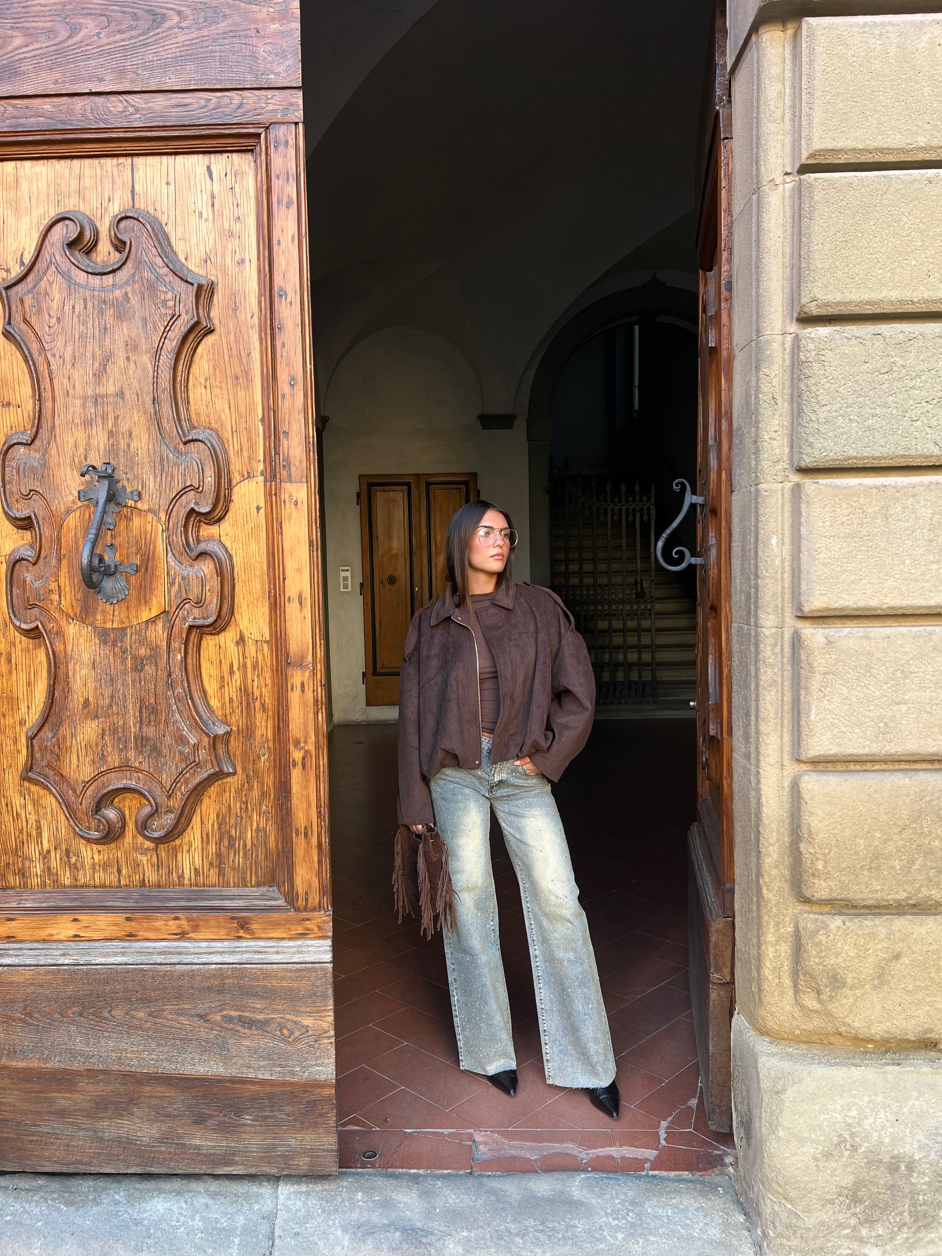 Bomber suede (digita nelle note il colore che vuoi acquistare)