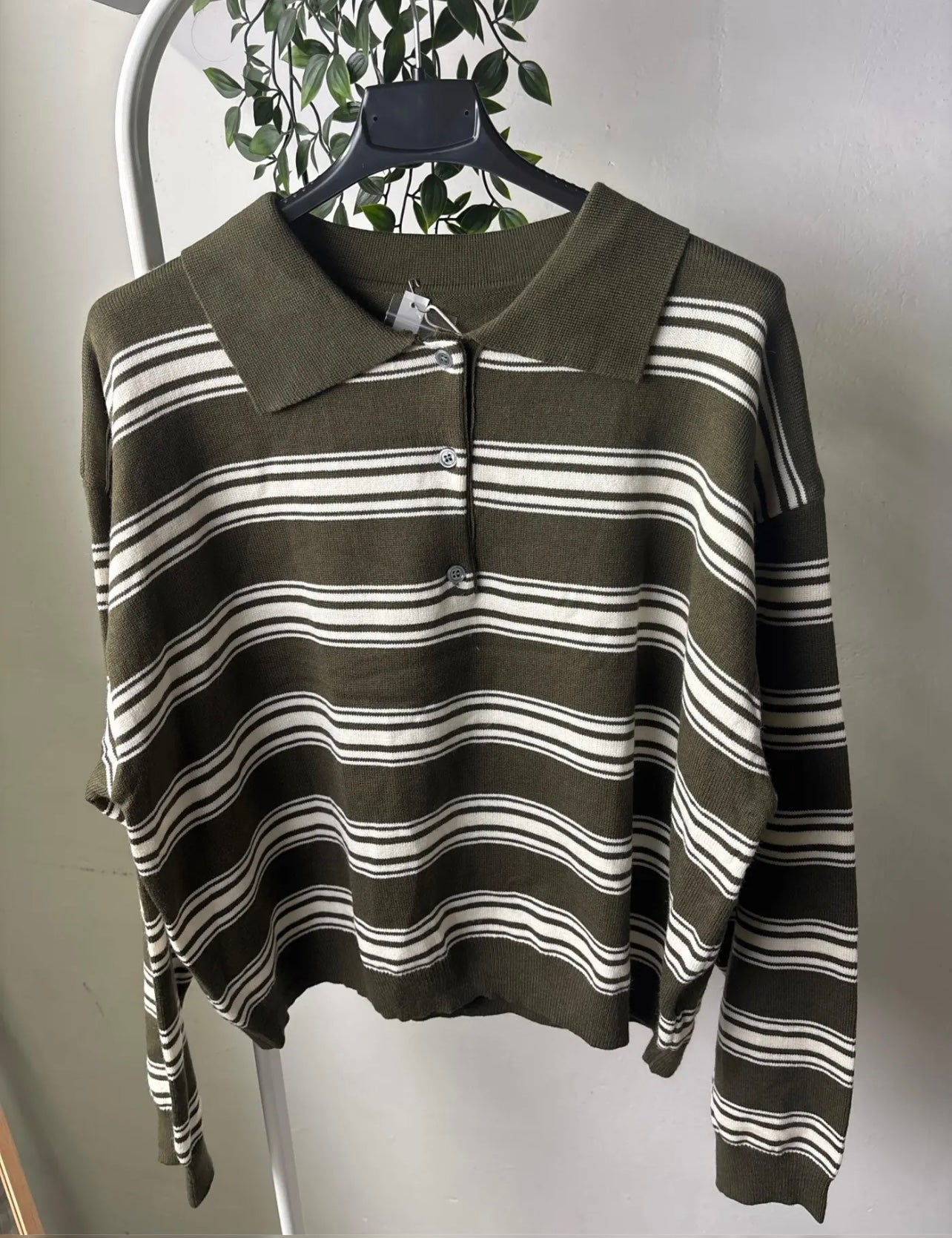 Maglia polo verde militare