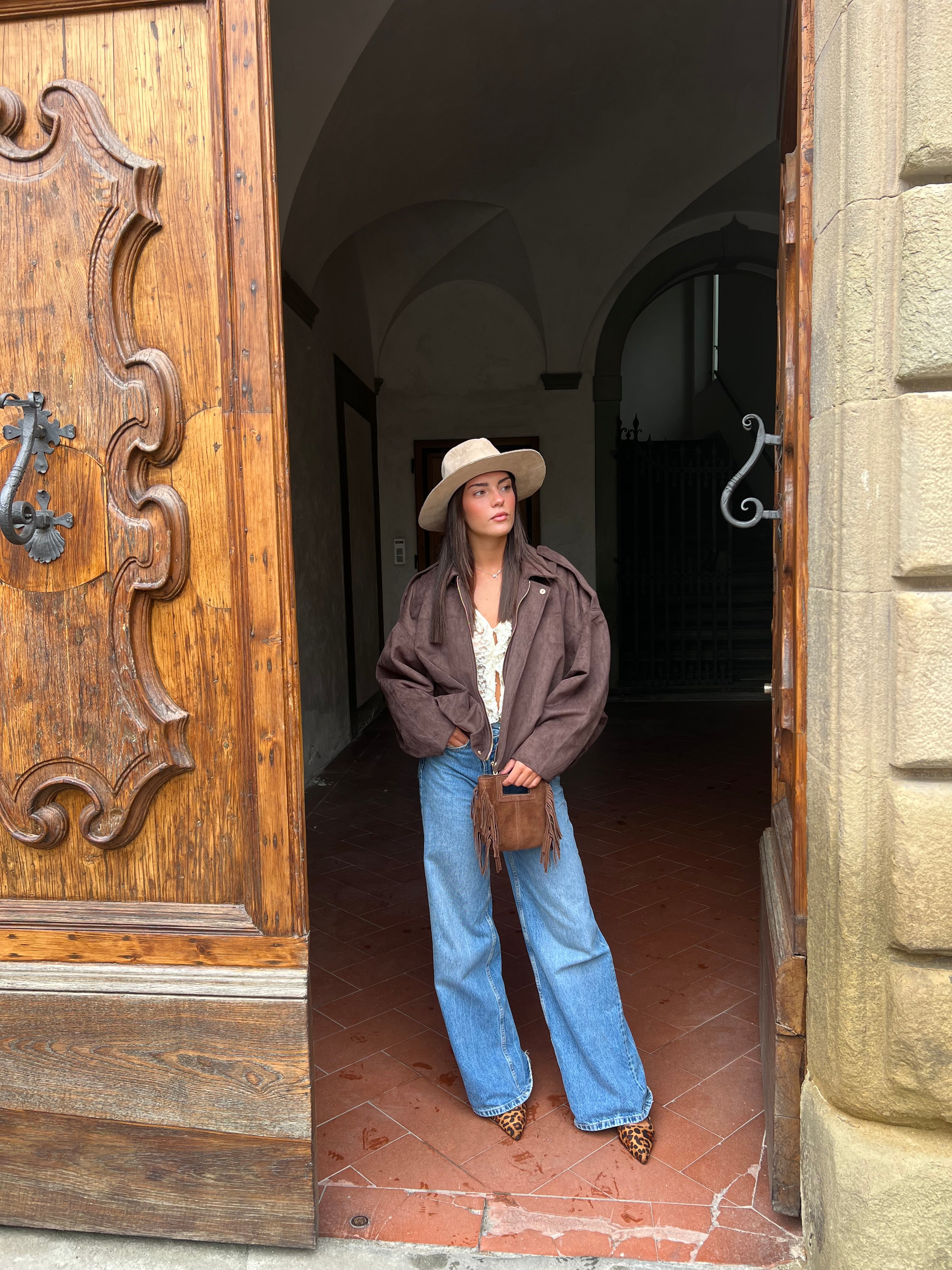 Giacca suede (digita nelle note il colore che vuoi acquistare)
