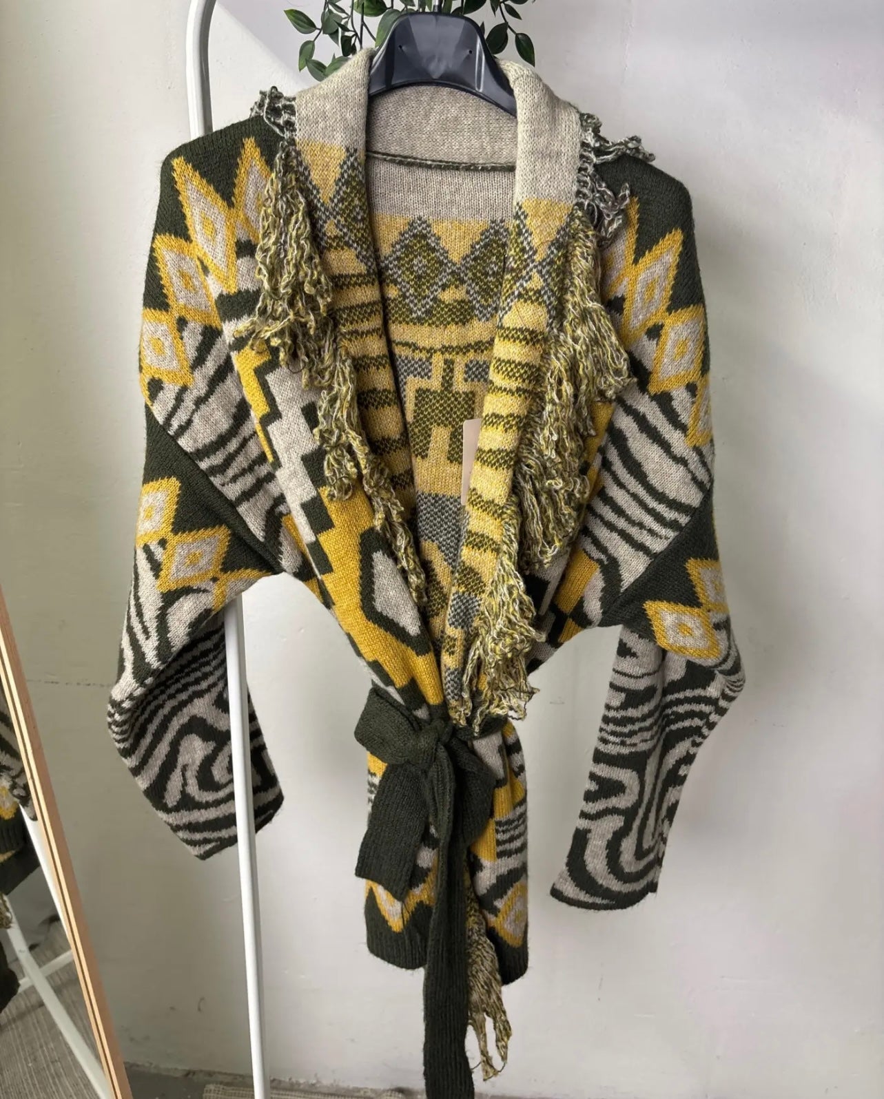 Cardigan KENDA - giallo/verde