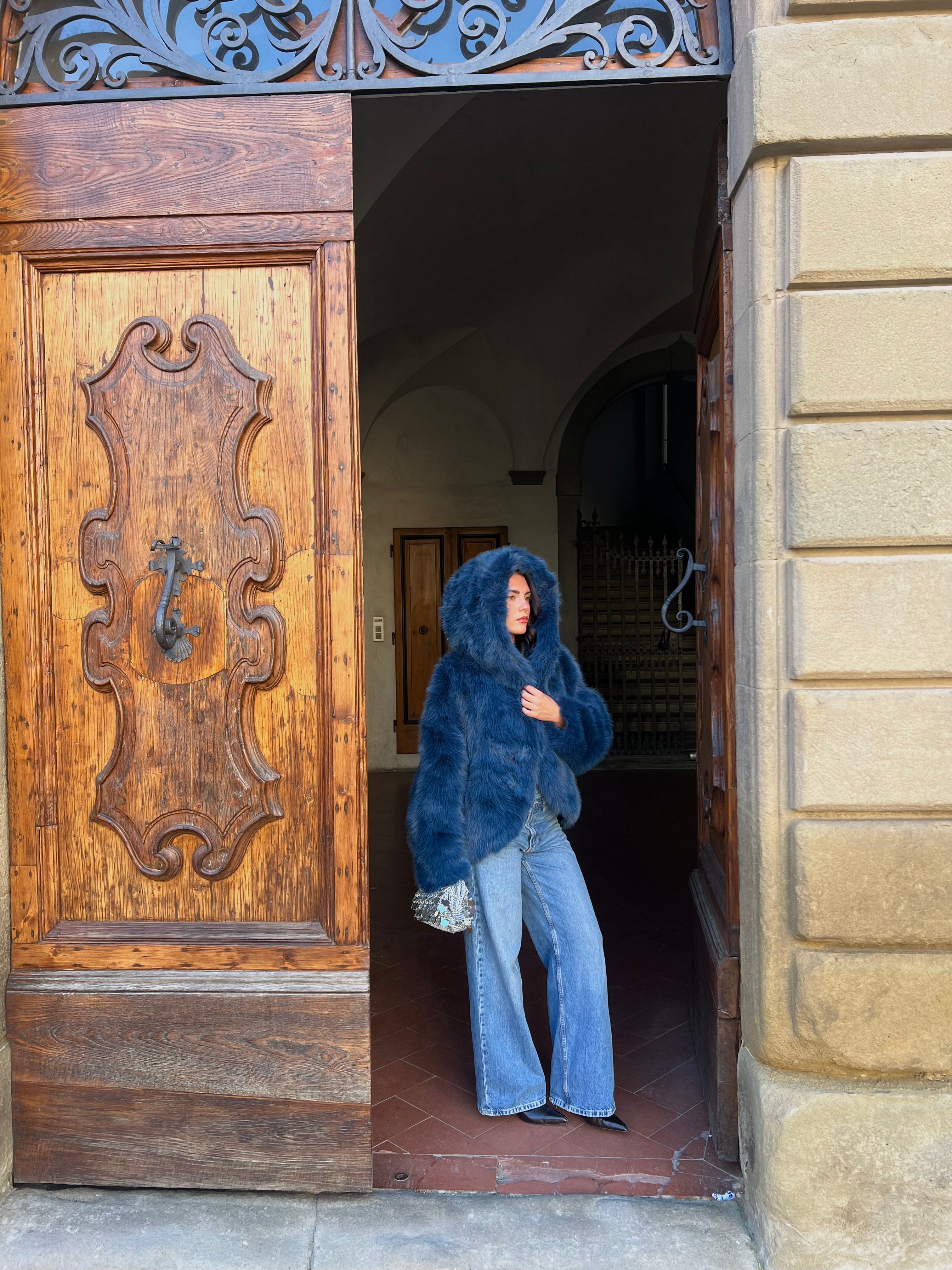 Pelliccia neve ❄️ petrolio