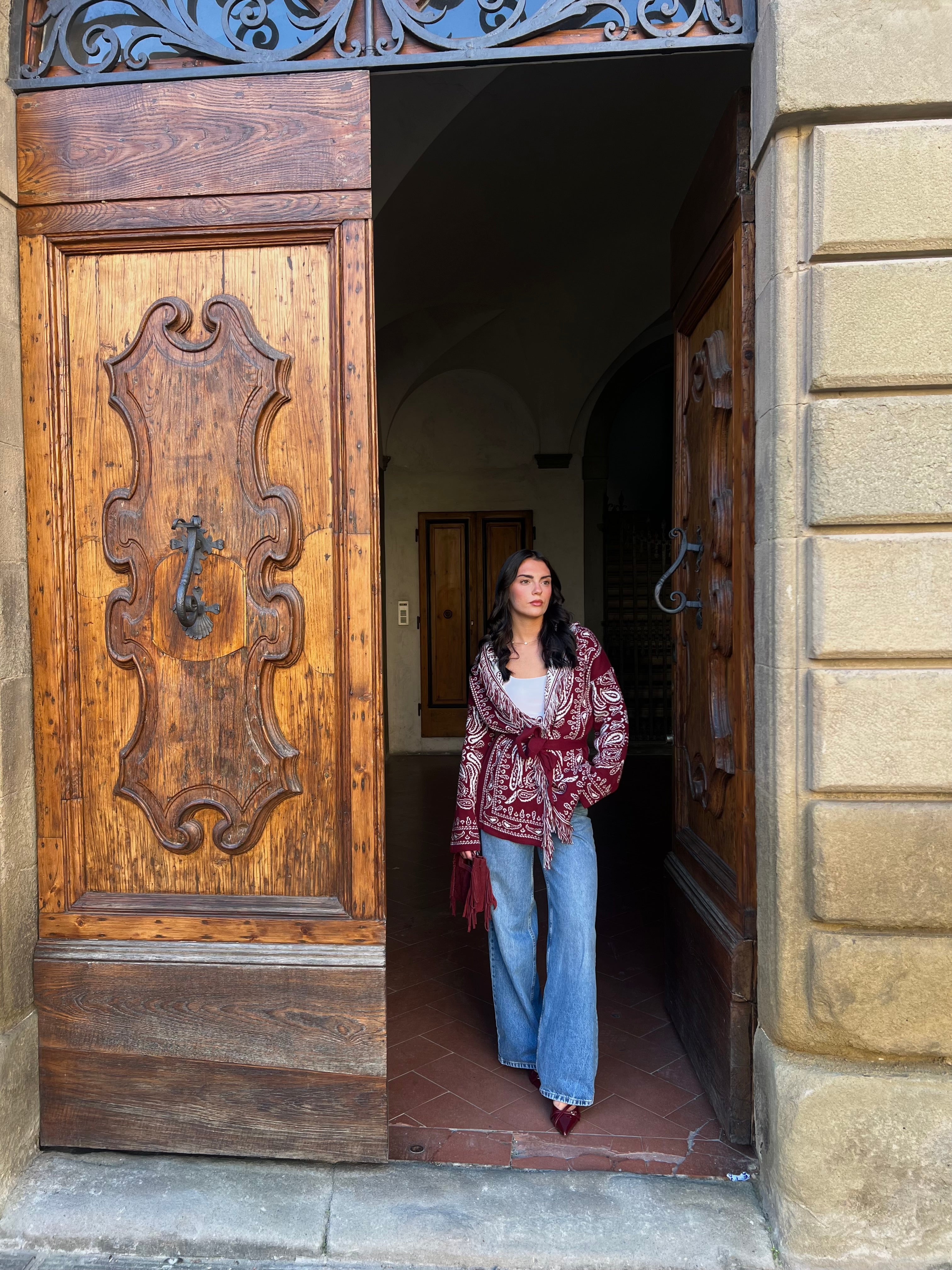 Cardigan kendall - bordeaux