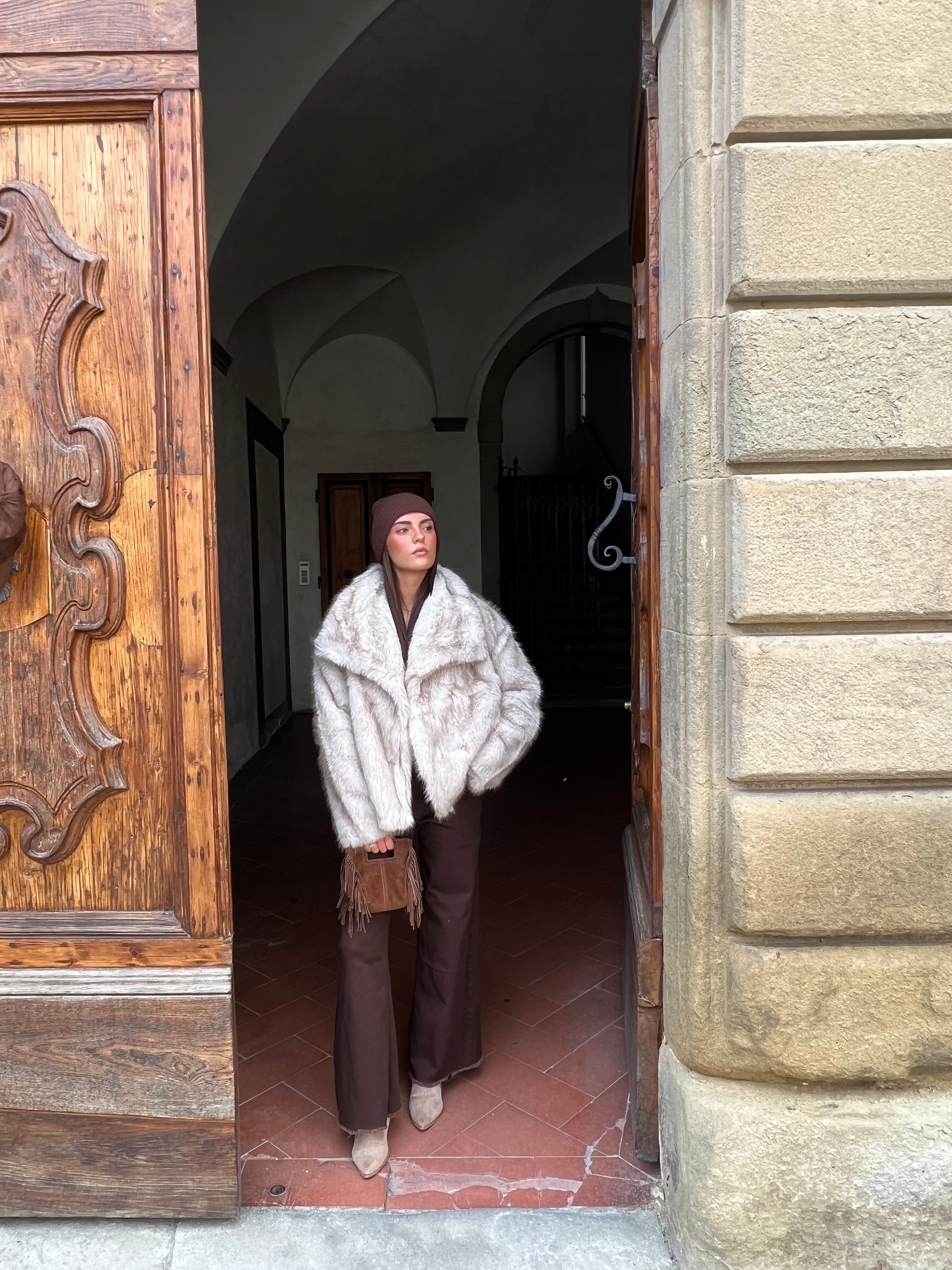 Pelliccia courmayeur- beige