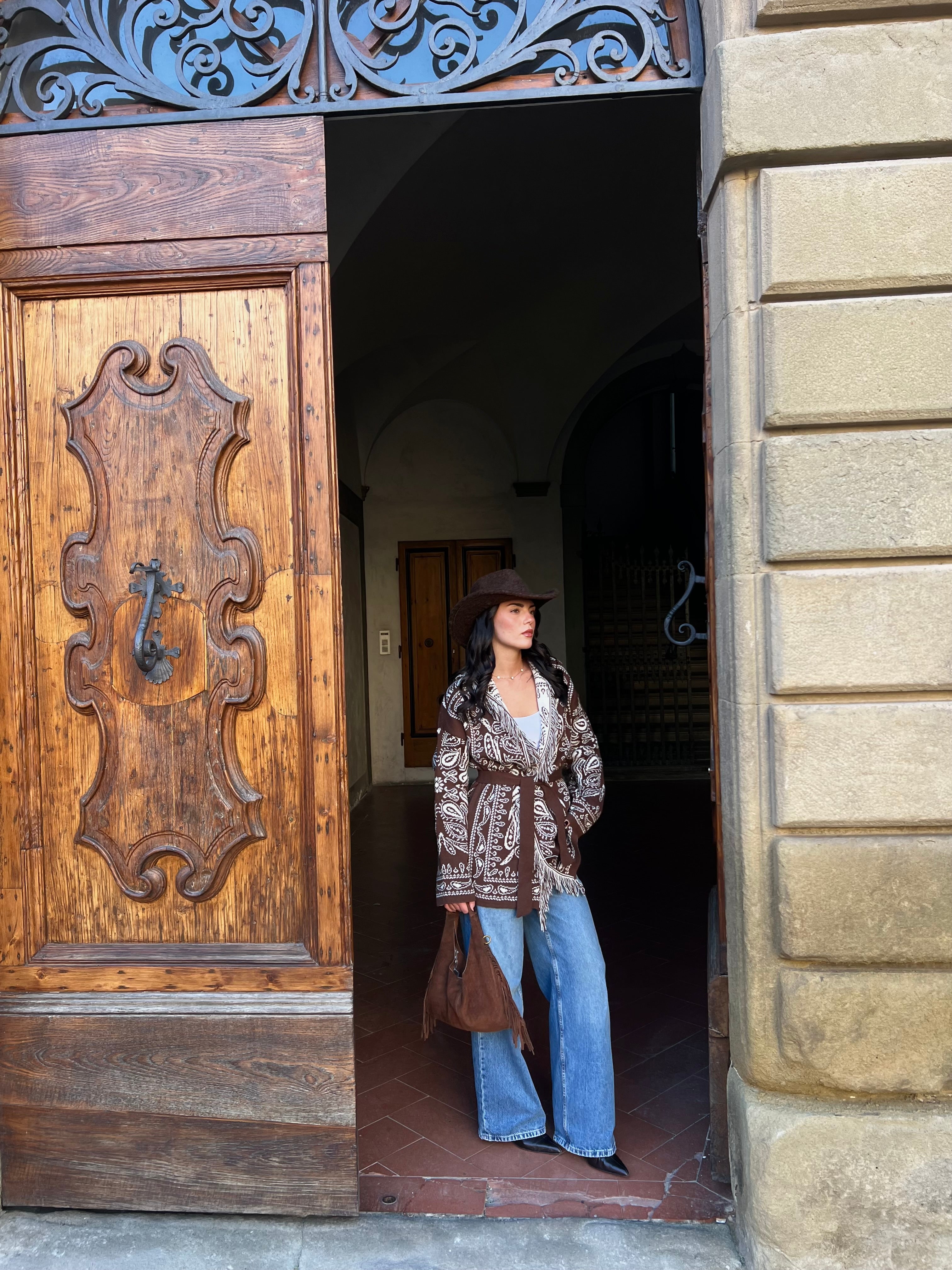 Cardigan kendall - marrone