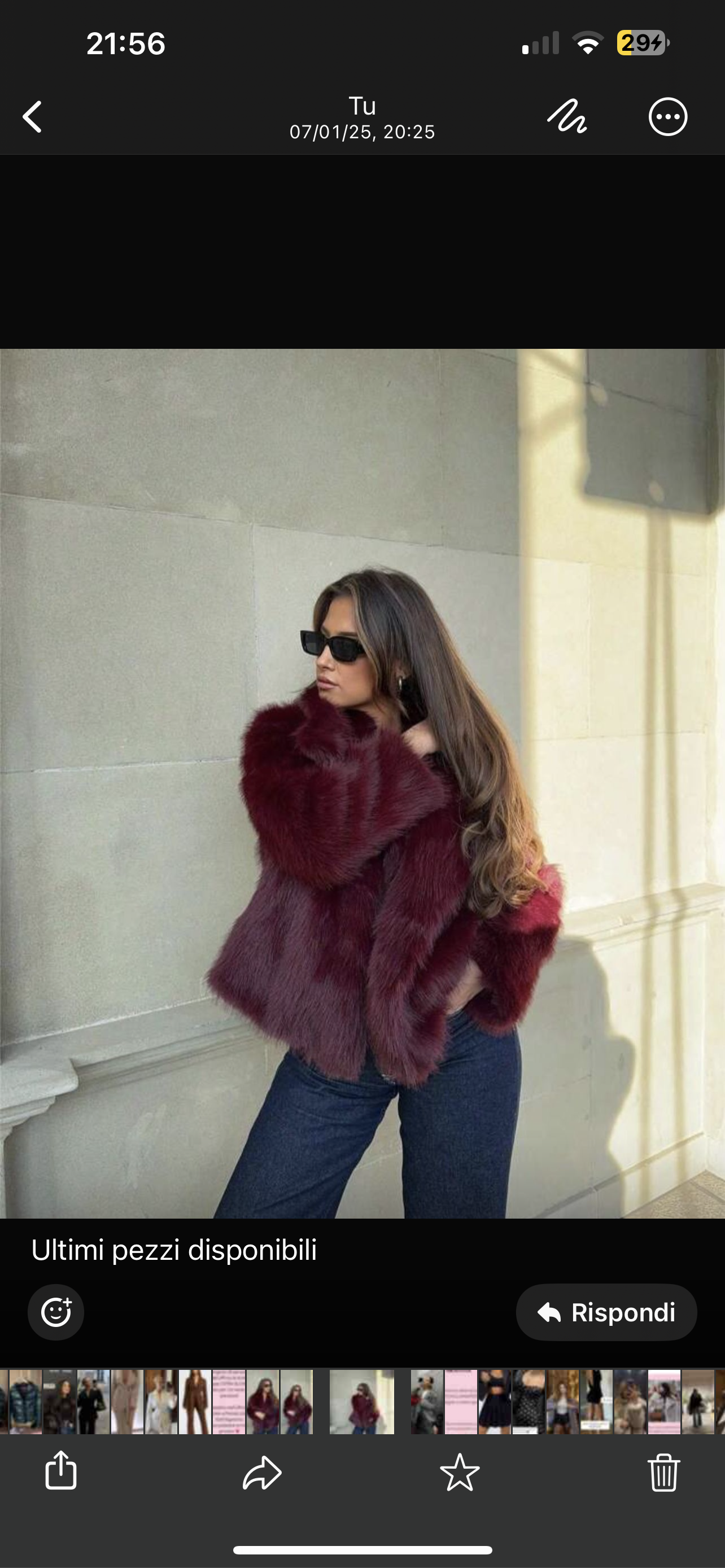 Pelliccia Courmayeur ❄️ bordeaux