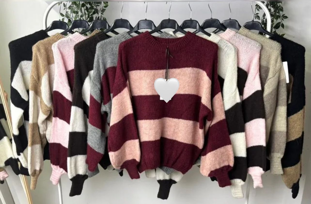 Maglioncino alissa a righe (digita nelle note il colore che vuoi acquistare)